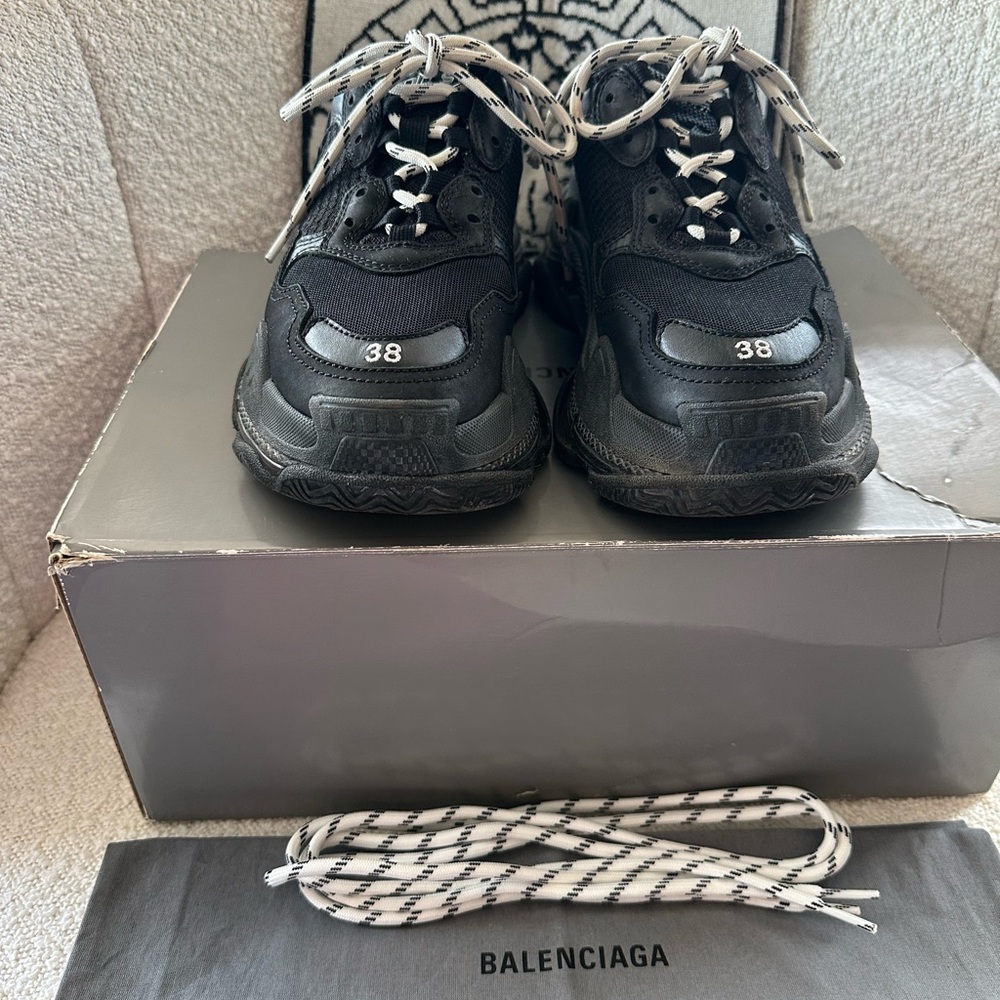 Balenciaga Women’s Black Triple S Sneakers